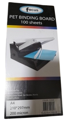 Binder Sheets